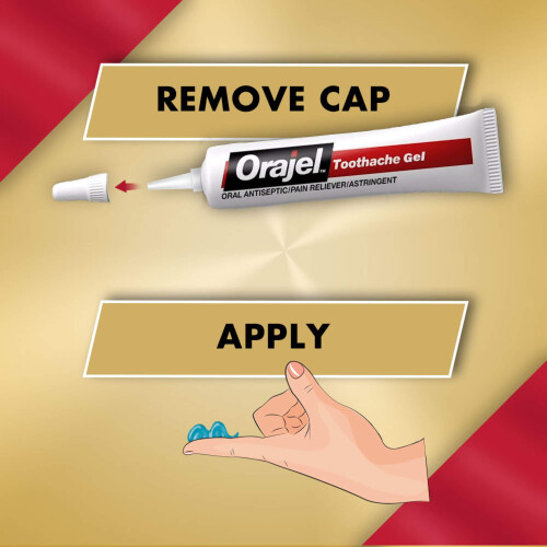 Orajel 4X Gel per Dolore ai Denti e Gengive Severi, Senza Colore, 0.25 Once 2
