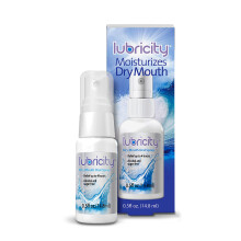 Spray oral de boca seca Lubricity para alvio sintomtico da boca seca, sem sabor - tamanho de viagem de 0,5 oz