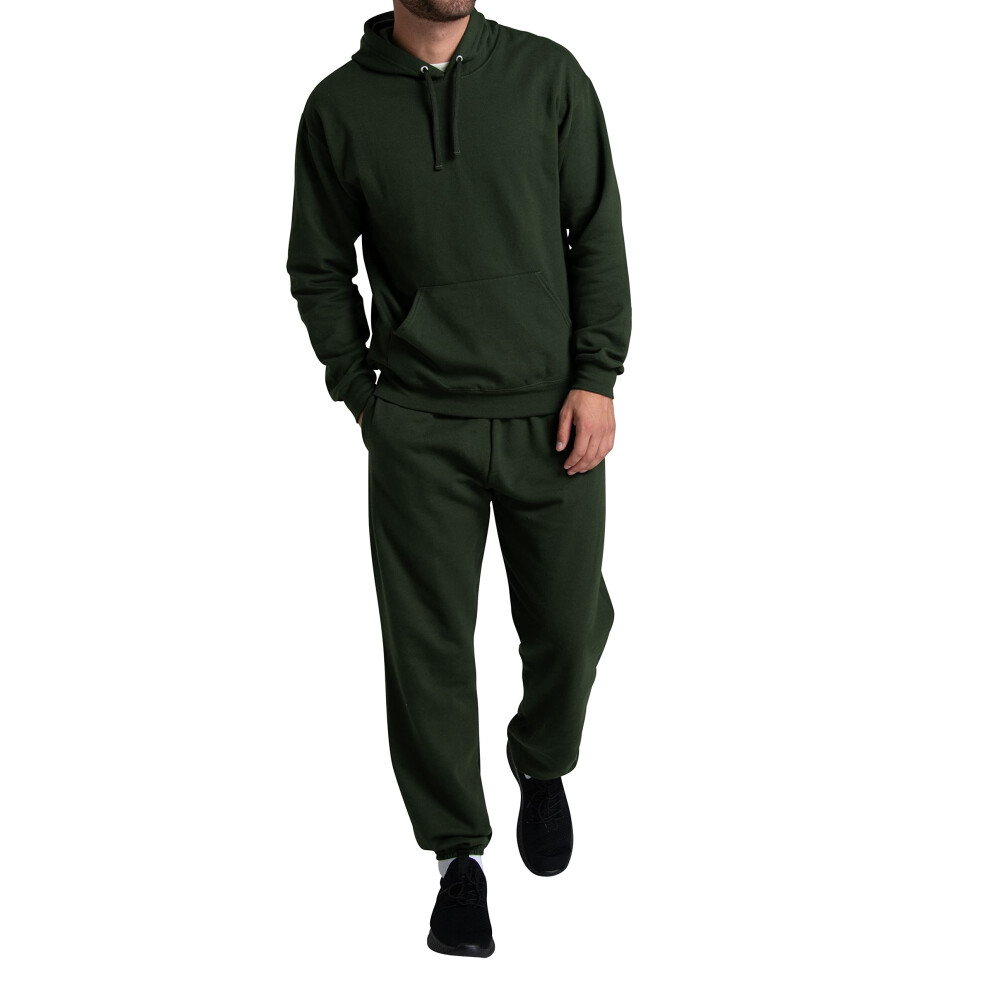 Fruit of the Loom Men's Eversoft Fleece Sweatpants with Pockets  Moisture Wicking & Breathable  Sizes S-4X  Elastic Bottom-Duffle Bag Green  Medium