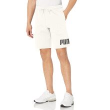 PUMA Calções de Fleece 10" para Homem com Logo (Disponíveis em Grande e Alto), Branco-ss24, XL