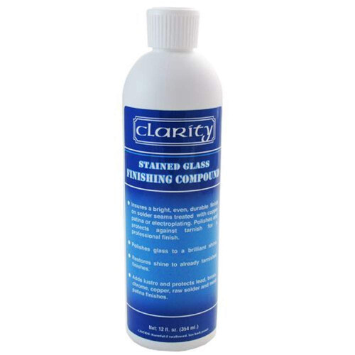 Klarhed farvet glasfinishforbindelse - 12 oz.