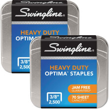 Sponky Swingline Optima Heavy Duty, dl ka 3/8"", bez zasek vania, 125 kusov/p sik, 2500 kusov/balenie po 2 kusoch (35557)