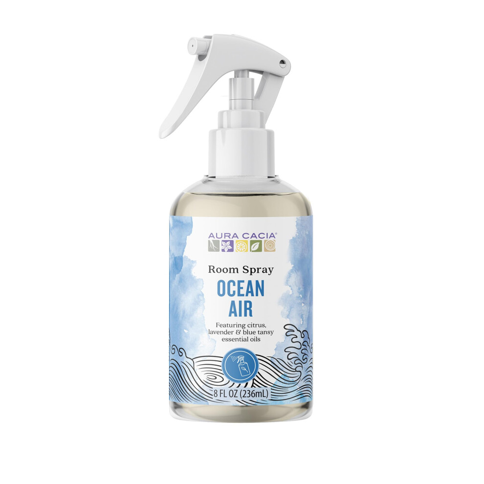 Aura Cacia Ocean Air Room Spray 8 Fl. oz. - Light Aroma  No Synthetic Fragrances-image-OPC-PGS8N6Q-NEW