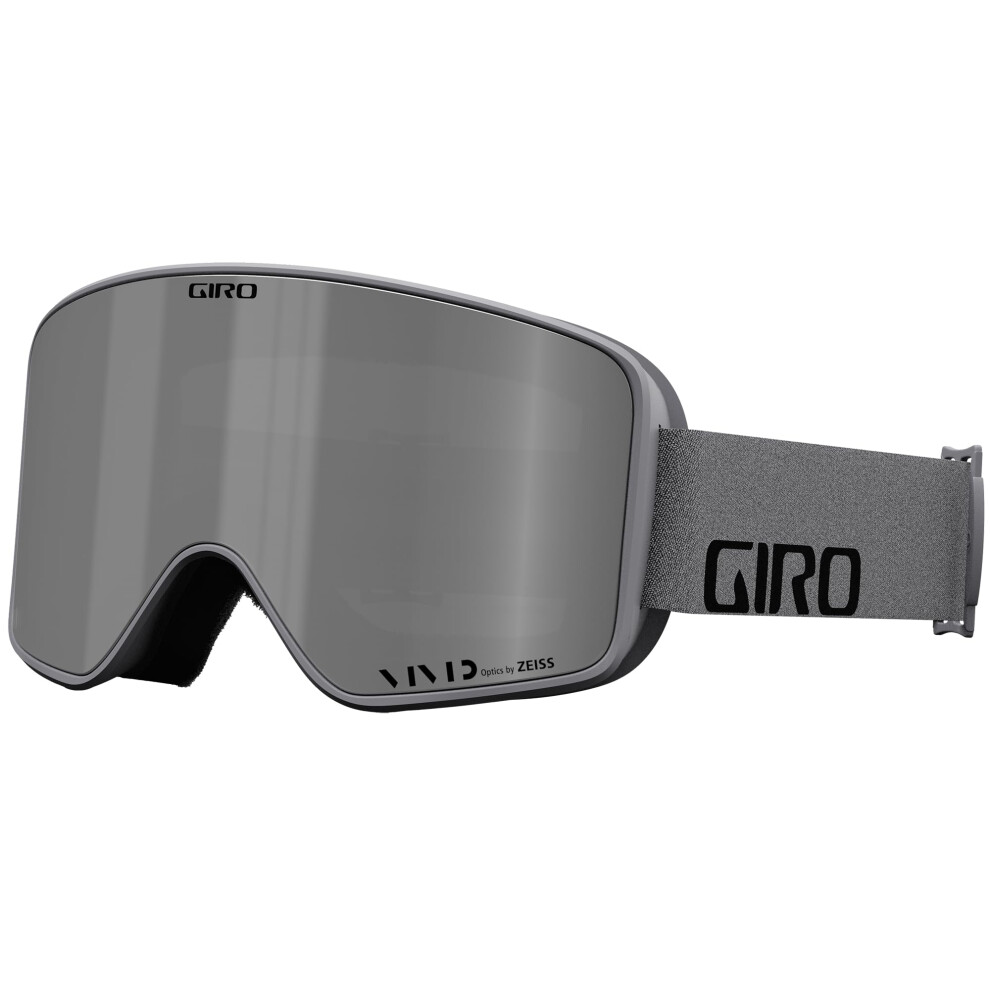 Giro Method Ski Goggles - Snowboard Goggles For Men Women & Youth - Wordmark Strap With Vivid Onyx/Vivid Infrared Lenses Grey/Onyx