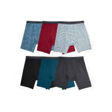 Calzoncillos tipo bσxer microelαsticos estαndar de Fruit of the Loom para hombre, diseρados para moverse contigo, ligeros y que absorben la humed