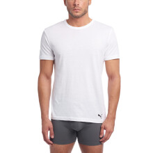 PUMA Uomo Confezione da 3 T-shirt girocollo da uomo Canottiera bianca Small US