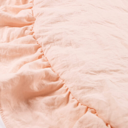 Lush Decor 36" Tapete Redondo para Bebê com Renda, Rosa 1