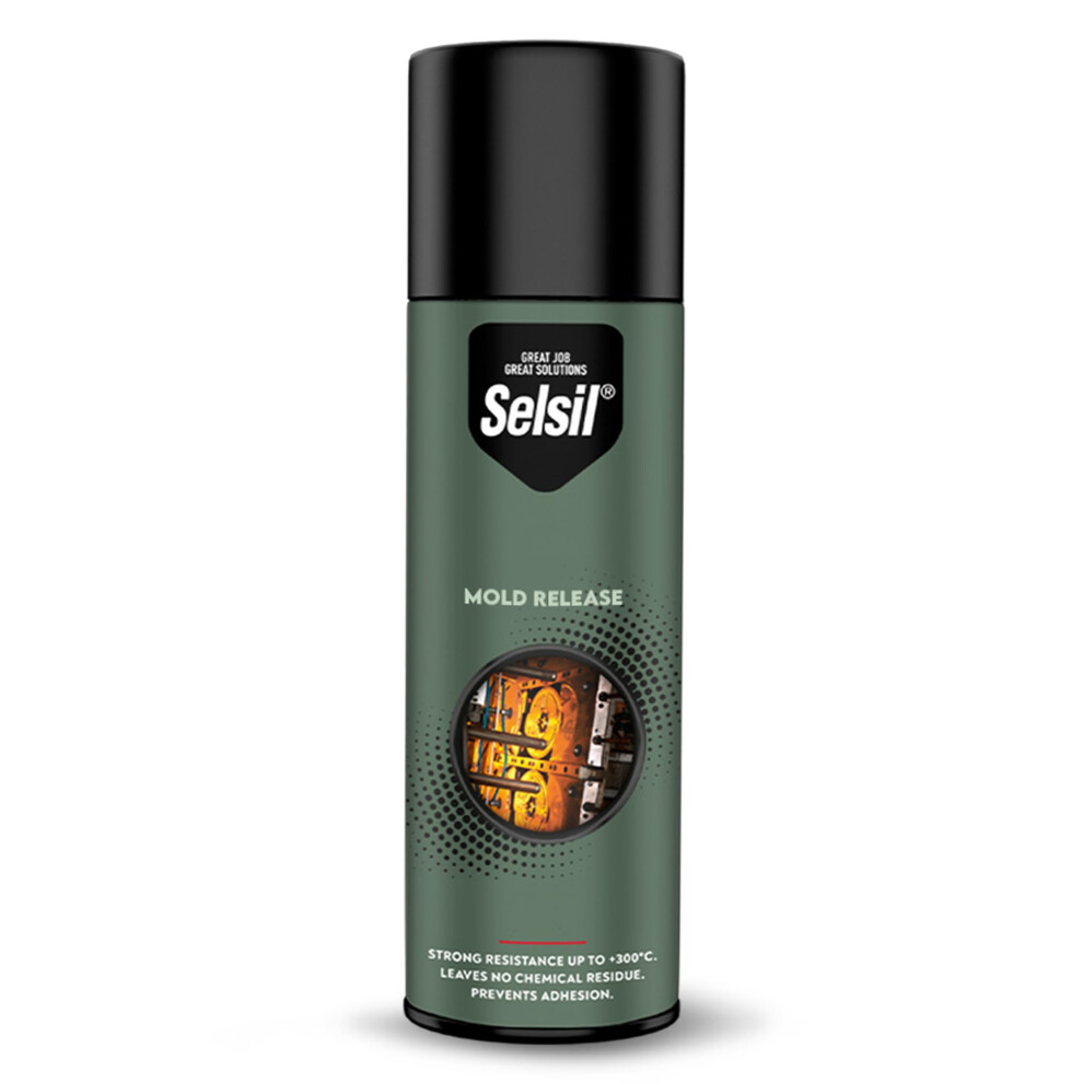 Selsil Silicone Mold Release Aerosol Spray (13.5 Fl Oz) Professional Resin Mold Releaser Non-Stick Fast-Drying & Easy Mold Removal (Pack Of 1)