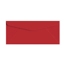 Envelopes Vermelhos Escuros Brilhantes #10 - Ideais para Cartas, Memos, Convites, Faturas | 4 1/8" x 9 1/2" | 50 Envelopes