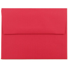 Envelopes de convite coloridos reciclados JAM PAPER A2 - 4 3/8 x 5 3/4 - Vermelho Reciclado - 100/pacote