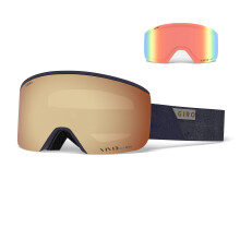 Gafas de esqu de eje de giro - gafas de snowboard para hombres - correa de medianoche con lentes vvidos de cobre/infrarrojos vvidos