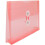 JAM PAPER Plastic Envelopes with Button & String Tie Closure - Index Size - 5 1/2 x 7 1/2 - Pink/Light Red - 12/Pack 3