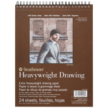 Strathmore 400-serie zwaargewicht tekenblok, medium oppervlak, 8""""x10"" spiraalgebonden, 24 vellen
