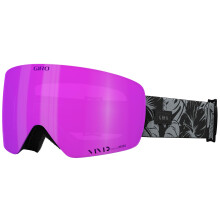 Giro Giro RS RS Ski Gafles - Gafas de snowboard para hombres y mujeres - Correa de lux botnica negra/gris con lentes infrarrojos rosa/vvido vvidos