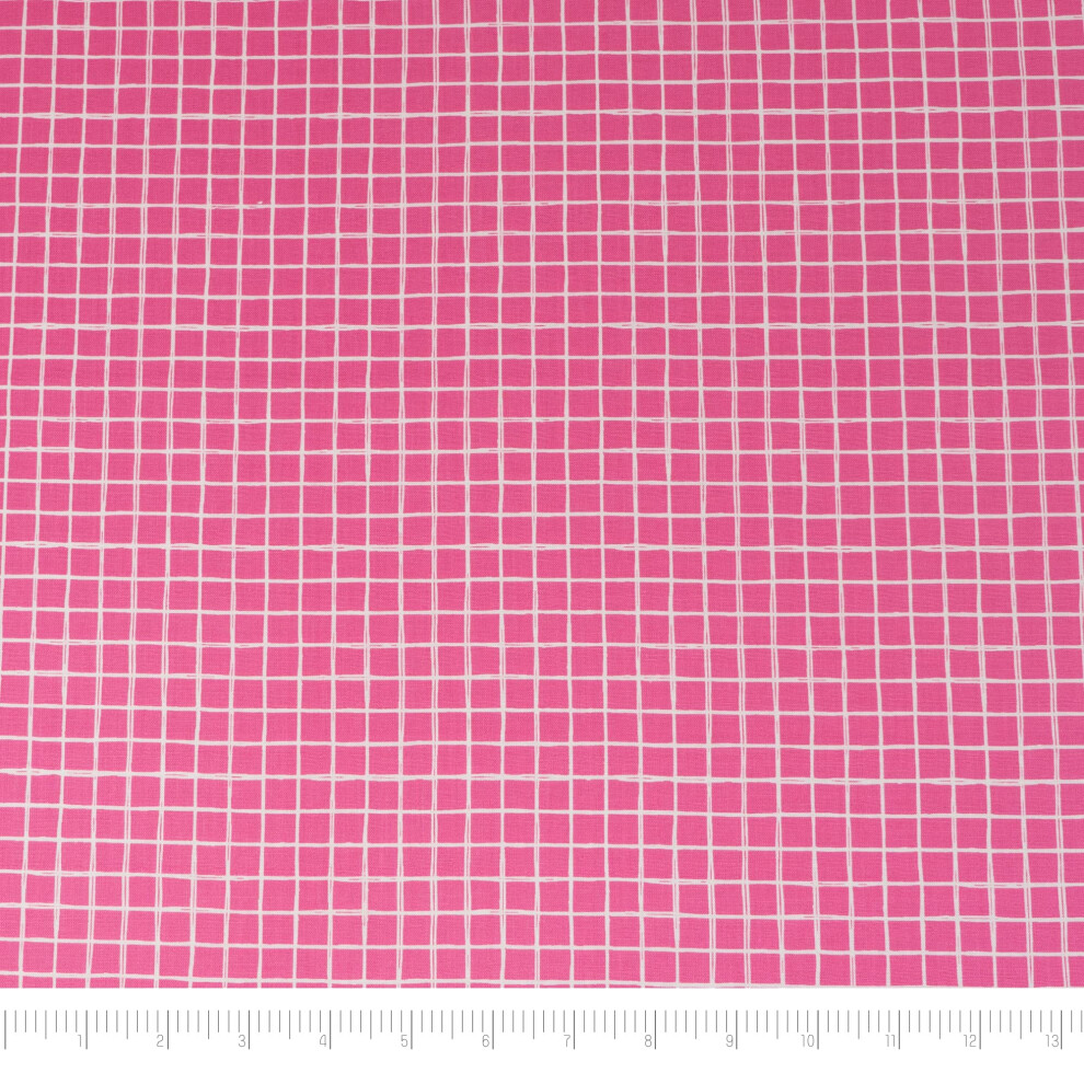 Singer Fabrics  100% Cotton  Pink Plaid  Cut by The Yard
