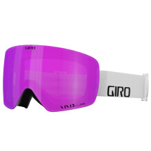 Giro Giro RS RS Ski Goggles - Gafas de snowboard para hombres y mujeres - Correa blanca de marca de palabras con lentes infrarrojos de color rosa/vv