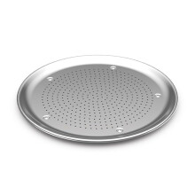 Nordic Ware Naturals 16-calowa, perforowana aluminiowa patelnia do pizzy Air Crisp, 1 szt