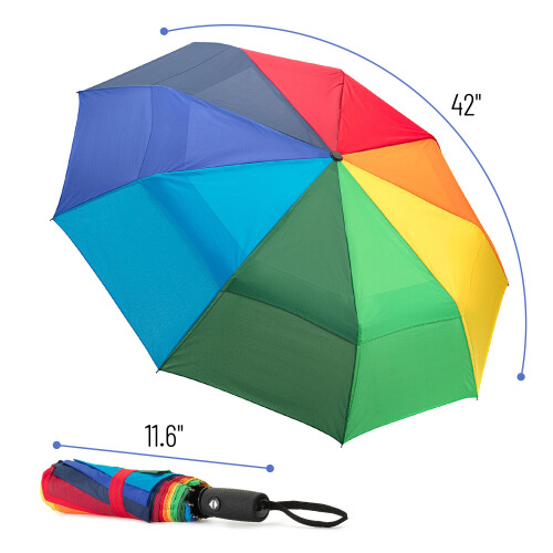 Mr. Pen - Ombrello da Viaggio Antivento, Piccolo e Resistente all'Acqua per Pioggia e Sole, Compatto e Portatile 1