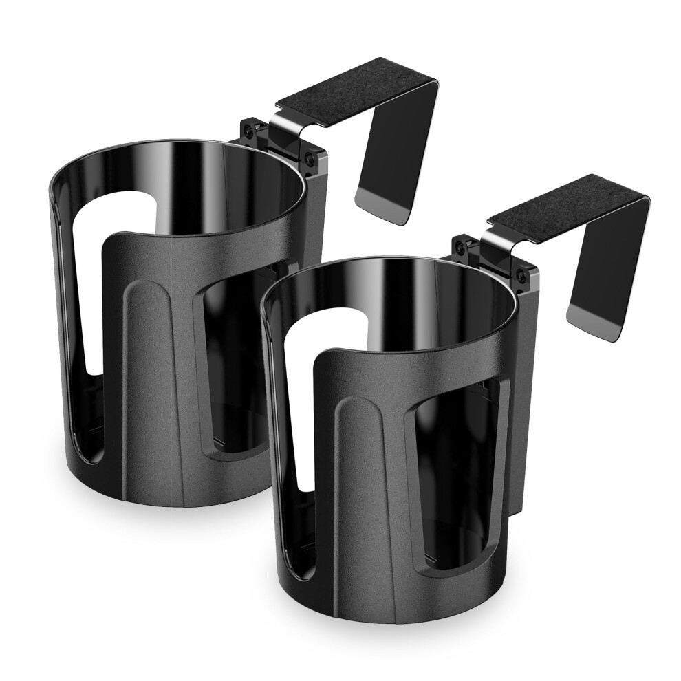 Littlemole 2Pcs Large Car Door Cup Holder Vehicle Armrest Cup Holder For Almost Any Size Bottle Or Can 730637815257