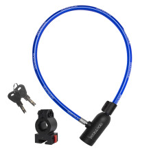 DocksLocks Bike Cable Lock Set with Key Lock Mounting Bracket Portable and Compact Anti-Theft Security for Bikes Scooters and More 4ft