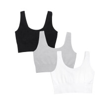 Fruit of the Loom Reggiseni sportivi comodi senza ferretto, elasticizzati a 360 gradi, da donna, a copertura totale, senza cuciture, per una form