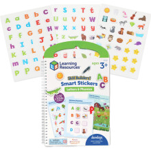Learning Resources Skill Builders Smart Stickers Letters & Phonics Alphabet Stickers Reusable Sticker Book Preschool Classroom Must Haves Homescho