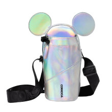 Corkcicle x Disney Minnie Mickey Mouse Ears Crossbody Water Bottle Sling Bag Fits 16 oz to 40 oz Tumbler - Water Bottle Holder with Strap Securely H