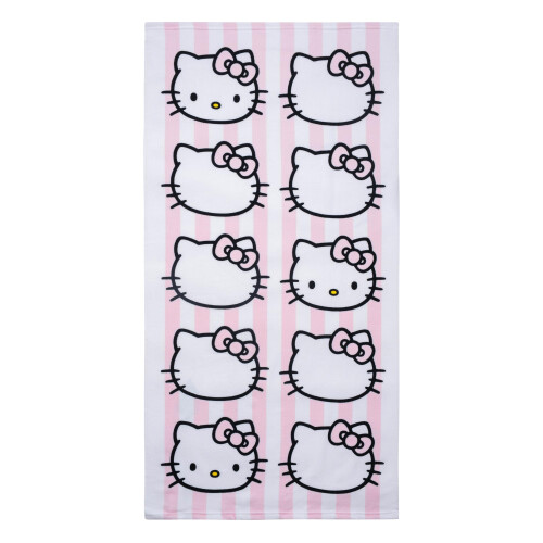 Conjunto de Toalha e Amigo de Banho Hello Kitty - Acessórios de Banheira - Toalha de Microfibra 25 x 50 Polegadas 1