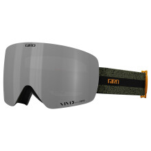 Gafas de esqu de contorno de giro - gafas de snowboard para hombres y mujeres - correa de expedicin verde sendero con vvido onyx/vvidos lentes in