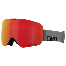 Gafas de esqu de contorno de giro - gafas de snowboard para hombres y mujeres - correa gris de marca de palabras con berebra vvida/lentes infrarroj