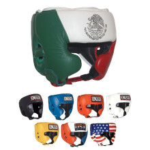 Cabeça de Boxe Competição-Like Ringside com Bochechas Bandeira Mexicana, X-Grande