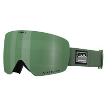 Gafas de esqu de contorno de giro - gafas de snowboard para hombres y mujeres - Hedge verde toda la correa de acceso con envidia vvida/lentes infra