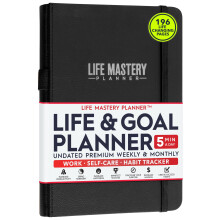 Life Mastery Planner - En 12 måneders rejse for at knuse dine mål øger produktivitetens lidenskab succes & lykke - ugentlig og månedlig livsplanl