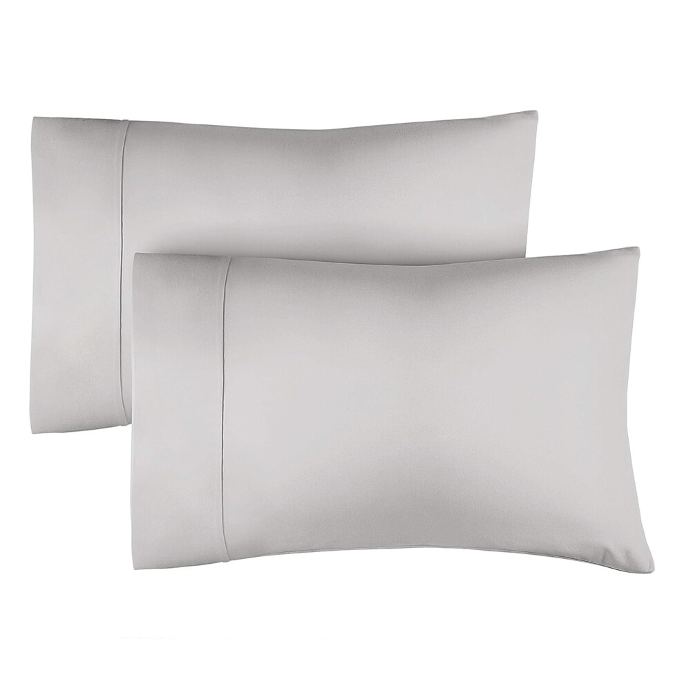 Taies d'oreiller 100 % coton Queen Size - Lot de 2 taies d'oreiller rafra   chissantes, respirantes et douces - Coton 400 fils - Infroissables - Pr