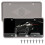 Silicone License Plate Frame Covers 2 Pack- Front and Back Car Plate Bracket Holders. Rust-Proof Rattle-Proof Weather-Proof (Grey) 1