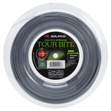Solinco Tour Bite Diamond Rough (17-1,20 mm) Saitenrolle (Silber)