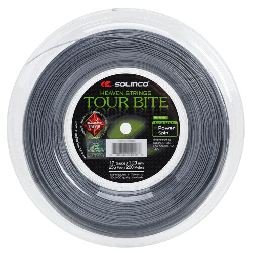 Solinco Tour Bite Diamond Rough (17-1.20mm) String Reel (Silver) 2