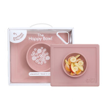 ezpz Happy Bowl - 24 hnap + (pirost) - 100% szilikon szvtl beptett altttel - Mosogatgpben moshat