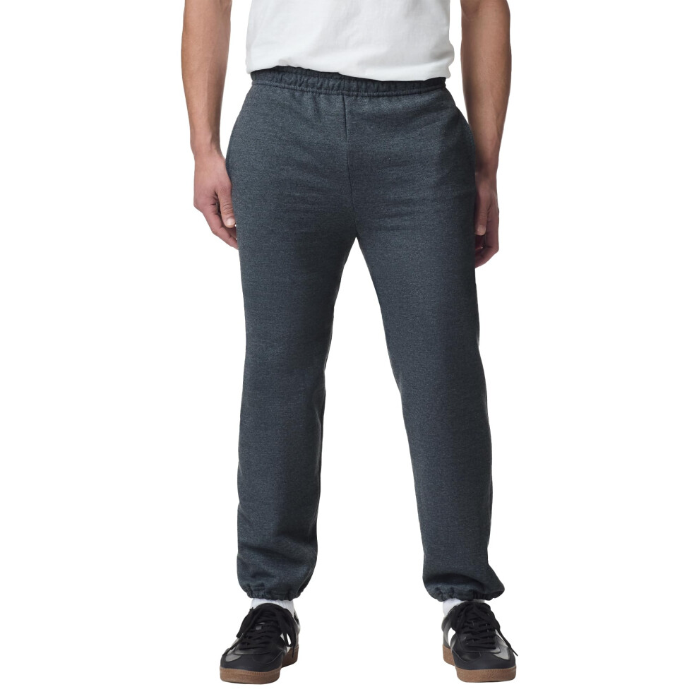 Pantalon de surv   tement en polaire    lastique pour homme Gildan avec poches, mod   le G18100, chin    fonc   , taille XX-Large (   tats-Unis)