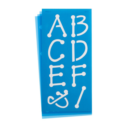 Westcott Lettercraft Stisncil Spot Font de 2 polegadas (15835)