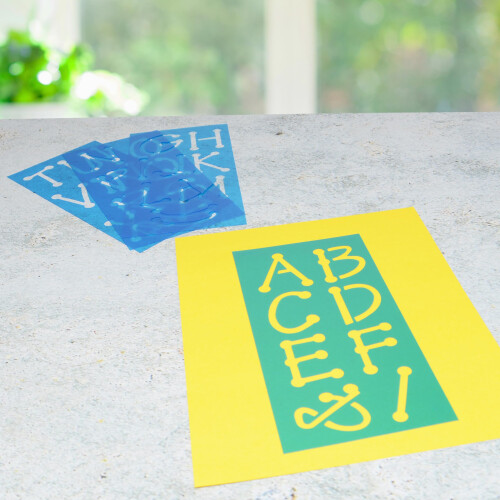 Westcott Lettercraft Stisncil Spot Font de 2 polegadas (15835) 1