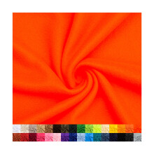Pico Textiles 1 Yard  einfarbiger Fleece-Stoff in Neonorange  einfarbiger Fleece-Stoff  Verkauf pro Yard  verschiedene Farben  ideal fr Nhproj