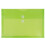 JAM PAPER Plastic Envelopes with Button & String Tie Closure - Letter Booklet - 9 3/4 x 13 - Lime Green - 12/Pack 1