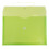 JAM PAPER Plastic Envelopes with Button & String Tie Closure - Letter Booklet - 9 3/4 x 13 - Lime Green - 12/Pack 2