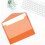 JAM PAPER Plastic Envelopes with Snap Closure - Letter Booklet - 9 3/4 x 13 - Orange - 12/Pack 4