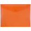 JAM PAPER Plastic Envelopes with Snap Closure - Letter Booklet - 9 3/4 x 13 - Orange - 12/Pack 1