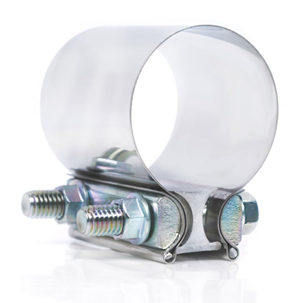 Collier De Serrage D' Chappement Bout Bout Elifecenter Id 2-1/2 Pouces, En Acier Inoxydable, 63 Mm, Pour Tuyaux De Diam Tre Ext Rieur 2,5 Pouces-image