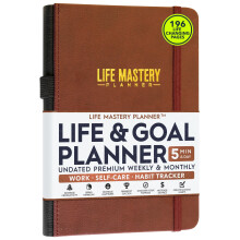 Life Mastery Planner - En 12 måneders rejse for at knuse dine mål øger produktivitetens lidenskabssucces og lykke - Ugentlig og månedlig livsplan