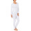 Fruit Of The Loom Fruit of the Loom Dames Micro Waffle Premium Thermo Set, Wit, 2X 4