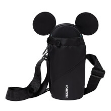 Corkcicle x Disney Minnie Mickey Mouse Ears Crossbody Water Bottle Sling Bag Black Fits 16-40 oz Tumbler - Secure Items in Water Bottle Holder with
